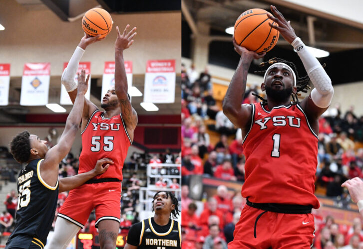 Do-it-all duo: YSU’s fifth-year forwards Reid and Burns’ versatility helping lead Penguins’ frontcourt
